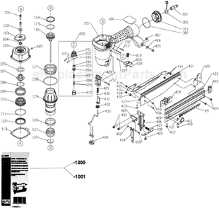 Part Location Diagram of 904696 DeWALT BUMPER